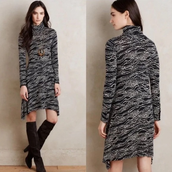 Anthropologie Maeve Turtleneck Swing Dress Size Small - Picture 12 of 12